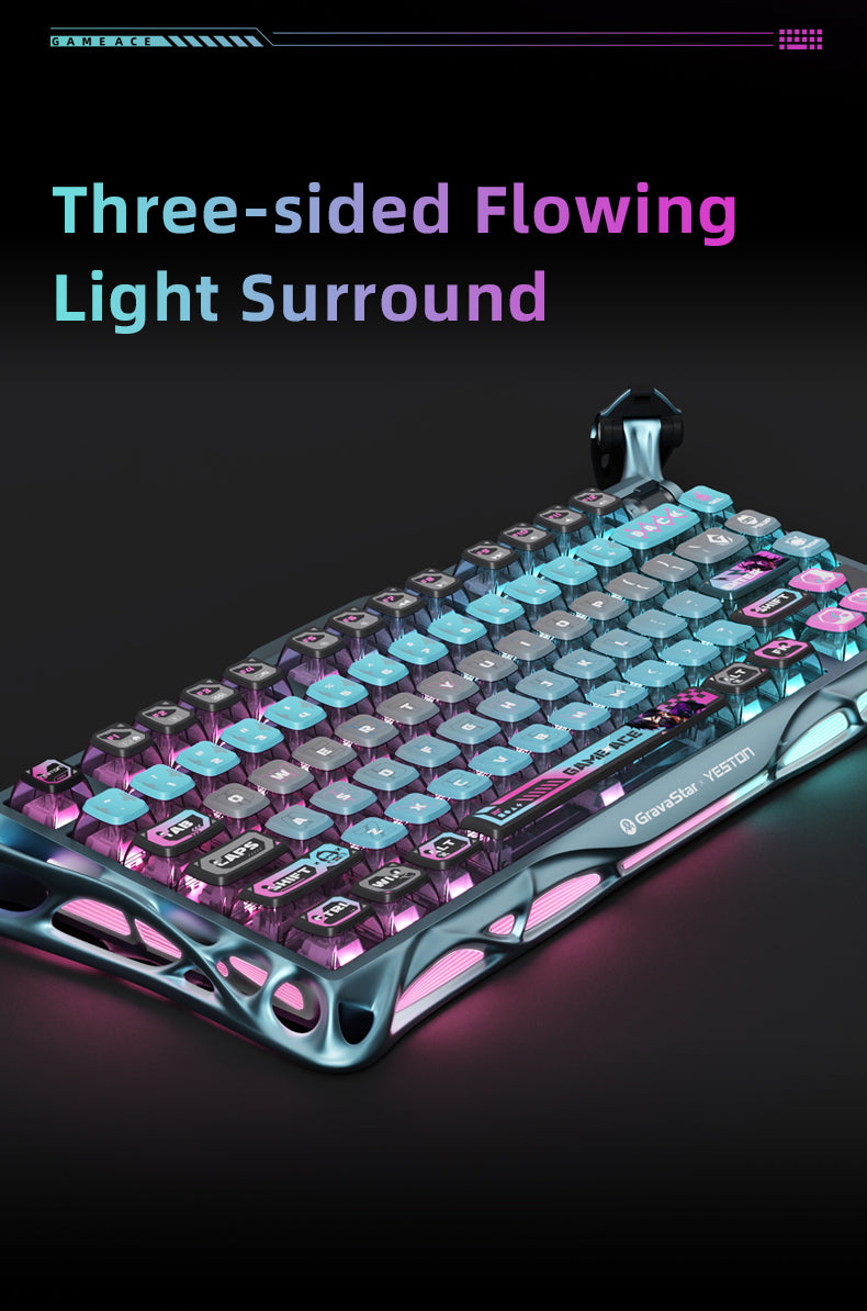 Yeston x Gravastar Mercury K1 Pro Game ACE Mechanical Keyboard