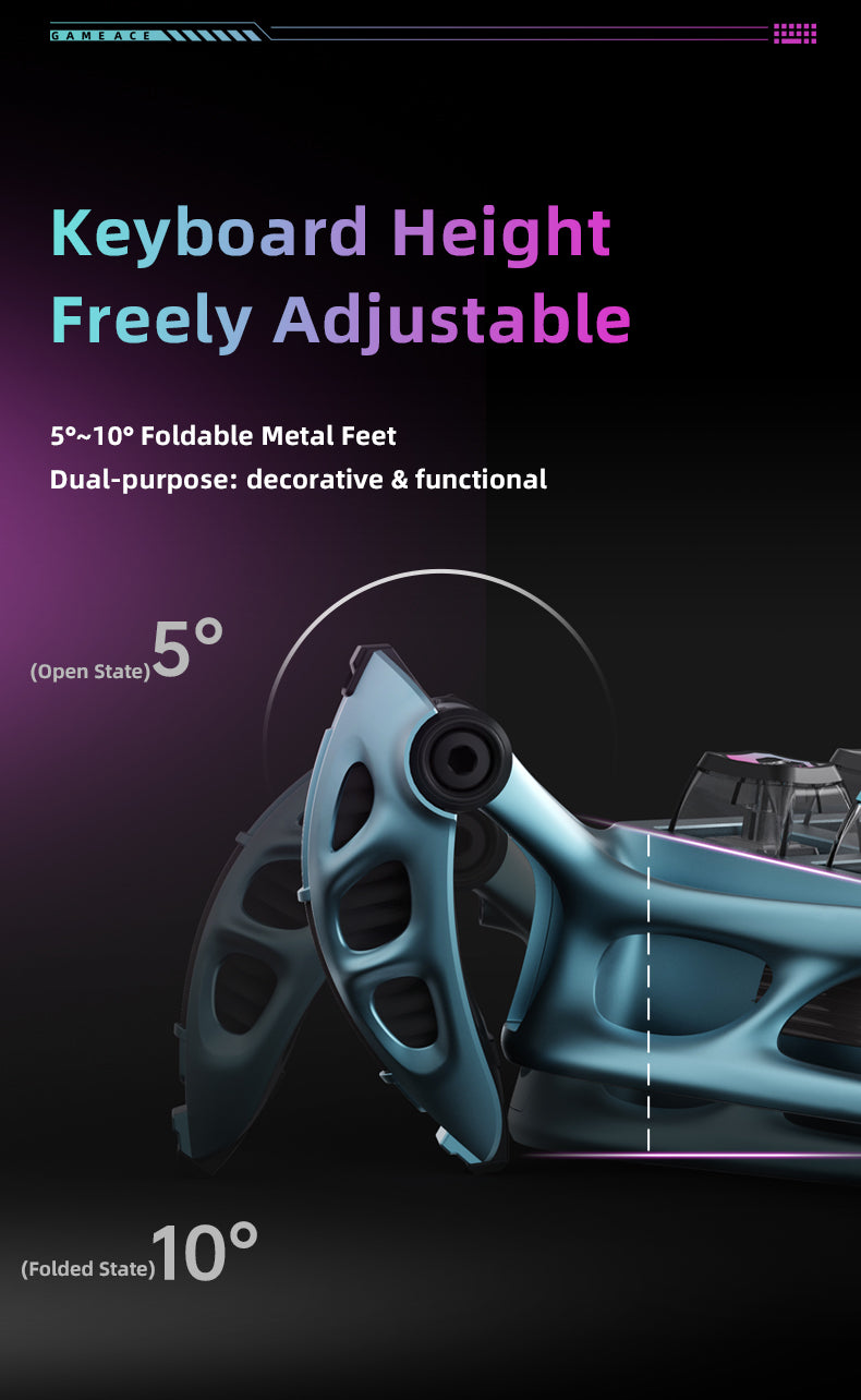 Yeston x Gravastar Mercury K1 Pro Game ACE Mechanical Keyboard