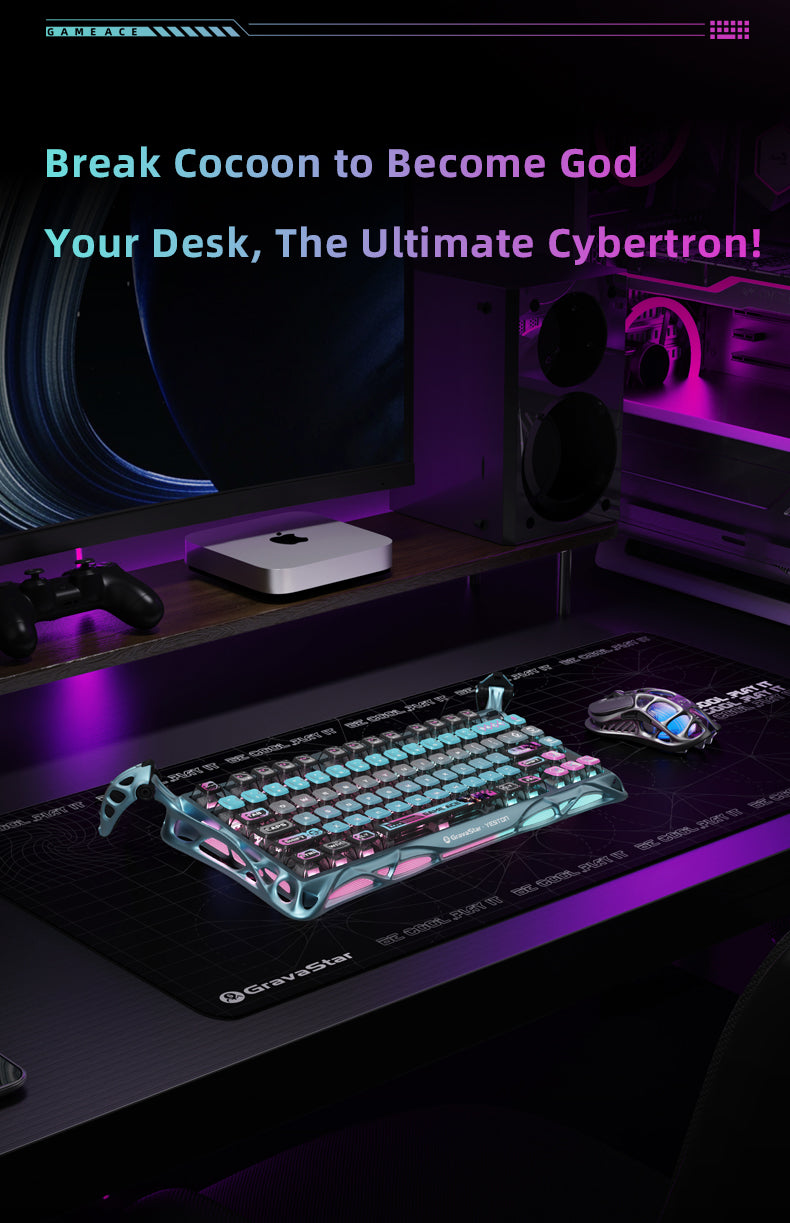 Yeston x Gravastar Mercury K1 Pro Game ACE Mechanical Keyboard
