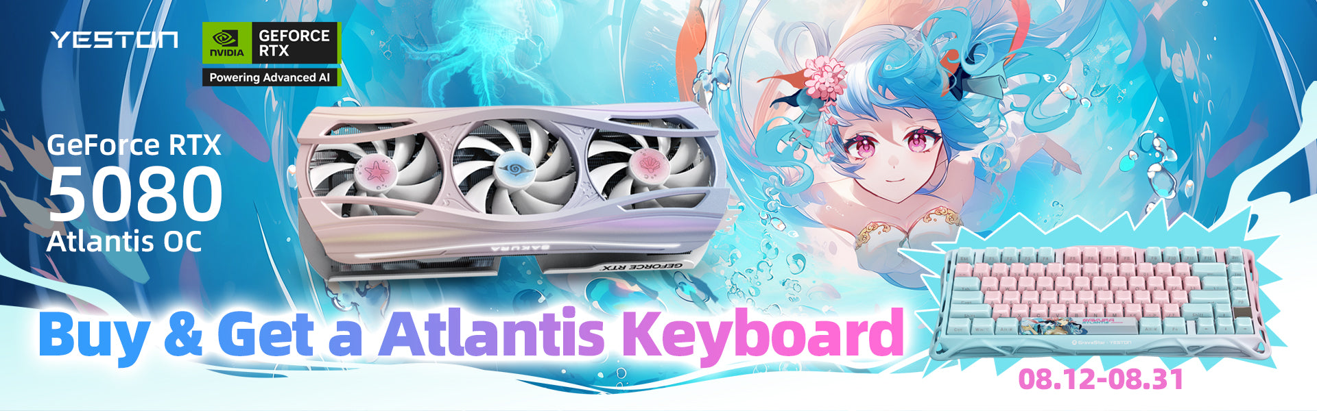 YESTON 桜瞳 VGAホルダー WHITE ARGB Graphics Card – YestonStore