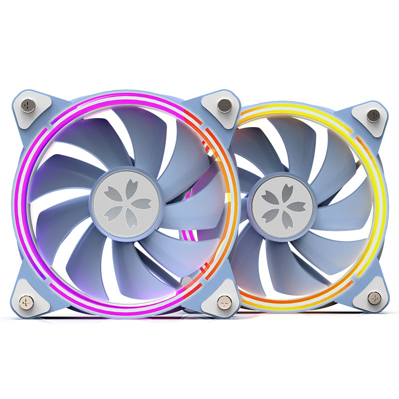 Yeston * zeaginal SAKURA ARGB LED 120mm Case Fan,Quiet Edition High Airflow  Color LED Case Fan for PC Cases, CPU Coolers,Radiators SystemComputer Case  