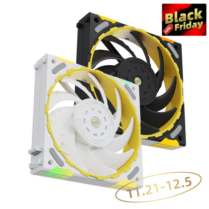 (11.21-12.05 ＄5 Off) Zeaginal ARGB Zhuishen Ti LED 120mm Case Fan,Quiet Edition High Airflow Color LED Case Fan for PC Cases, CPU Coolers,Radiators SystemComputer Case Cooling Fan