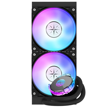 Yeston*Zeaginal ZC-360/240 ARGB Moon integrated CPU supports Intel / AMD platform PWM temperature control fan water cooling radiator ARGB synchronous fan