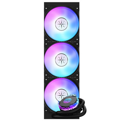 Yeston*Zeaginal ZC-360/240 ARGB Moon integrated CPU supports Intel / AMD platform PWM temperature control fan water cooling radiator ARGB synchronous fan