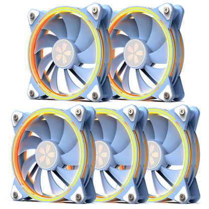 Yeston * zeaginal SAKURA ARGB LED 120mm Case Fan,Quiet Edition High Airflow Color LED Case Fan for PC Cases, CPU Coolers,Radiators SystemComputer Case Cooling Fan