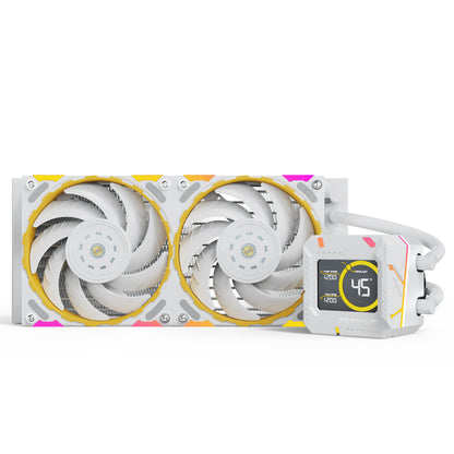 Yeston*Zeaginal ZC-ZEUS 360/240 Radiator Liquid CPU Cooler LCD Screen water cooling radiator ARGB synchronous PDB bearing fan Fits Intel LGA1700/1200/115X AMD AM5/AM4/AM3