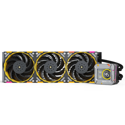 Yeston*Zeaginal ZC-ZEUS 360/240 Radiator Liquid CPU Cooler LCD Screen water cooling radiator ARGB synchronous PDB bearing fan Fits Intel LGA1700/1200/115X AMD AM5/AM4/AM3